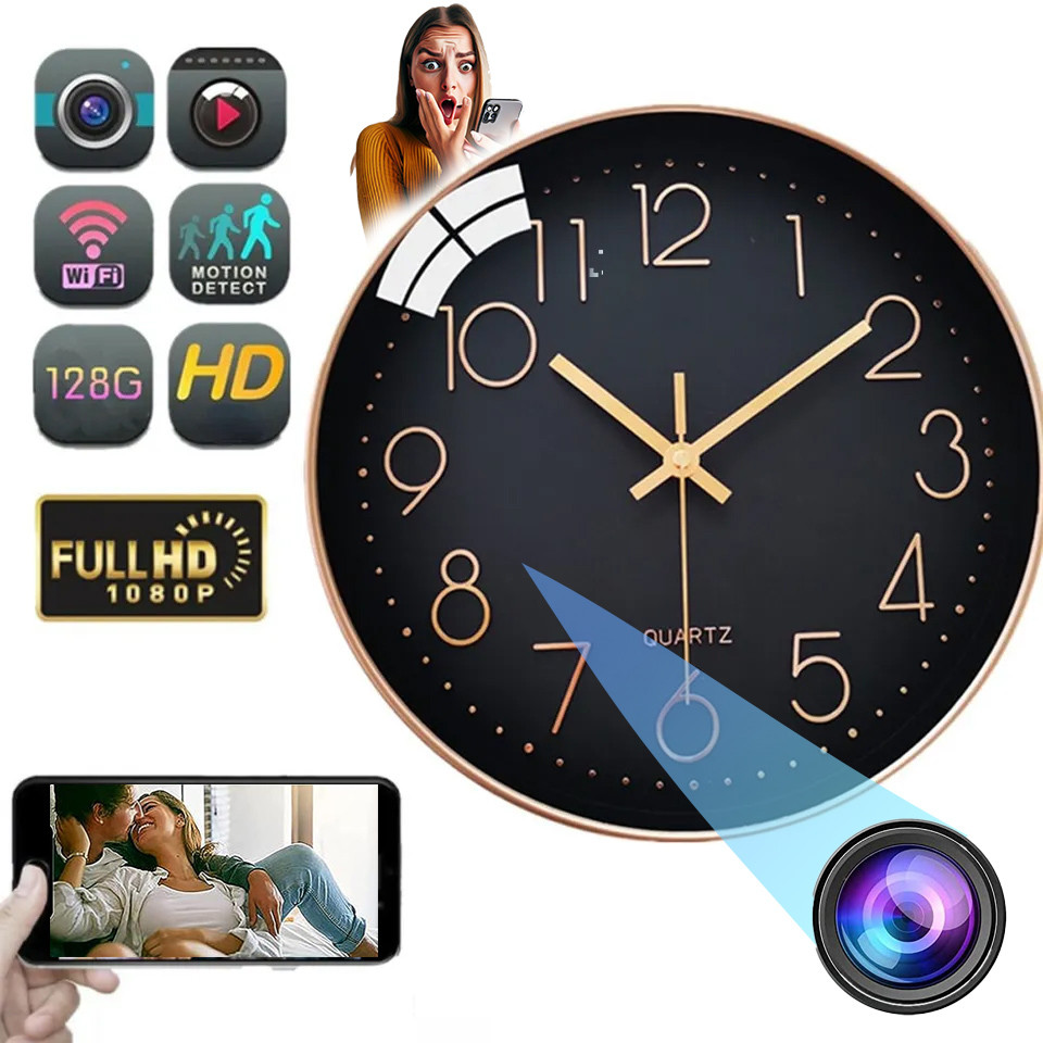 Camara Wifi Vigilancia Placa Contacto Duplex USB Pared FHD