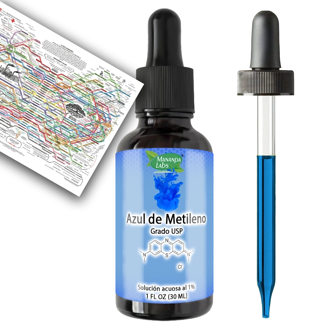 Solución Acuosa Azul De Metileno 1% 30ml Grado Farmacéutico